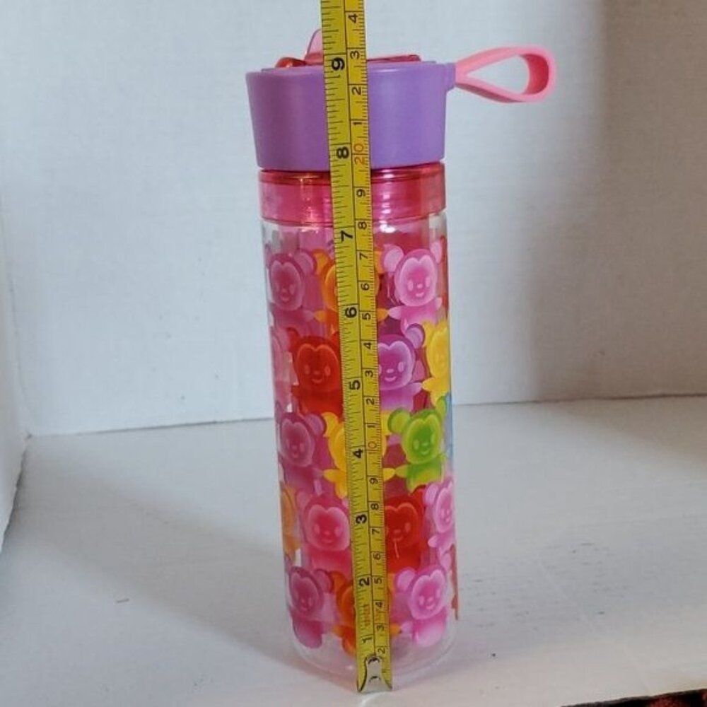 Disney Water Bottle Container Mickey Mouse Minnie Rainbow Gummy Bear 12 oz